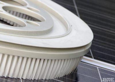 Brosse plateau de nettoyage de panneaux solaires