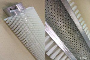 Brosse rotative demi-coquille