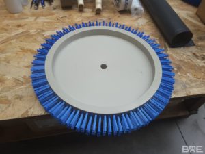 Disque de brossage rotatif en nylon pour le brossage des meules de Comté